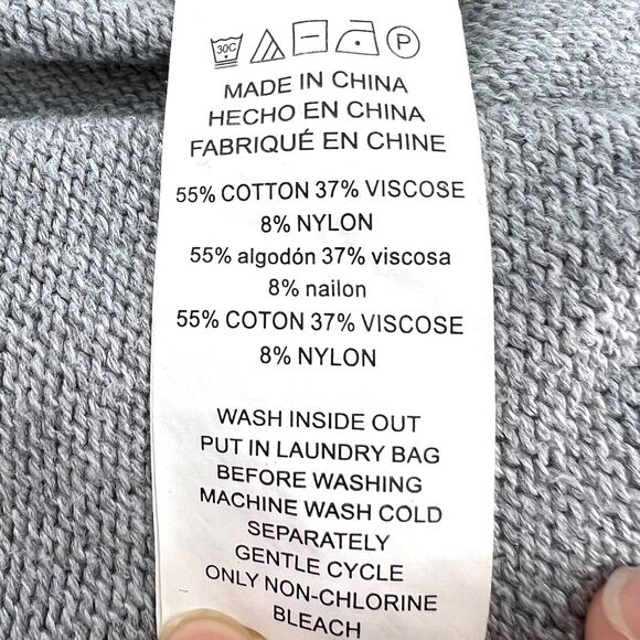 Michael Kors Gray Sweater Tunic Back Zipper Size S - Picture 8 of 9